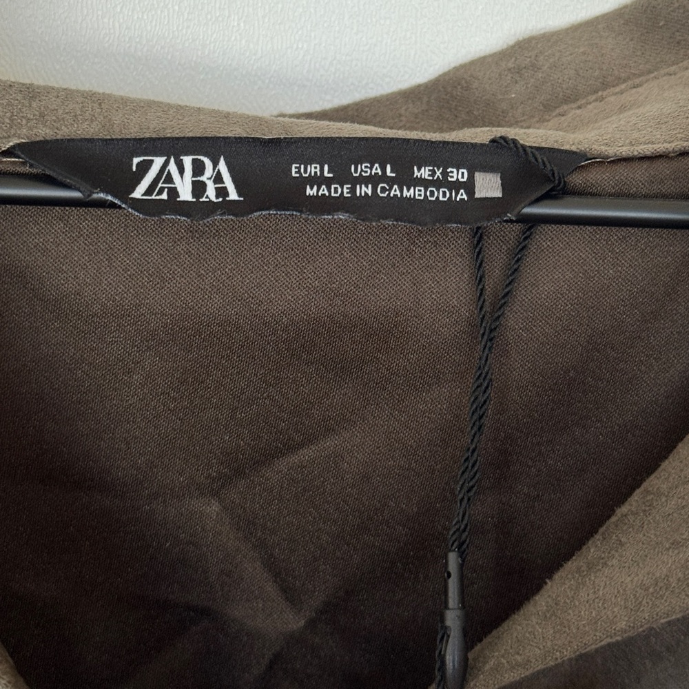 ZARA faux suede shirt 3046/335/505 0804/230 - Picture 7 of 7